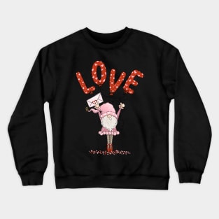 Valentine Gnome Crewneck Sweatshirt